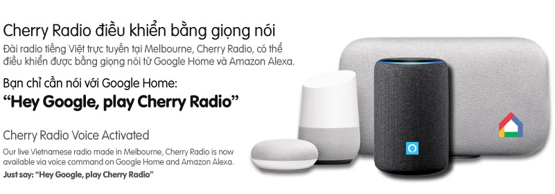 Nghe Cherry Radio qua Google Home - điều khiển bằng giọng nói
