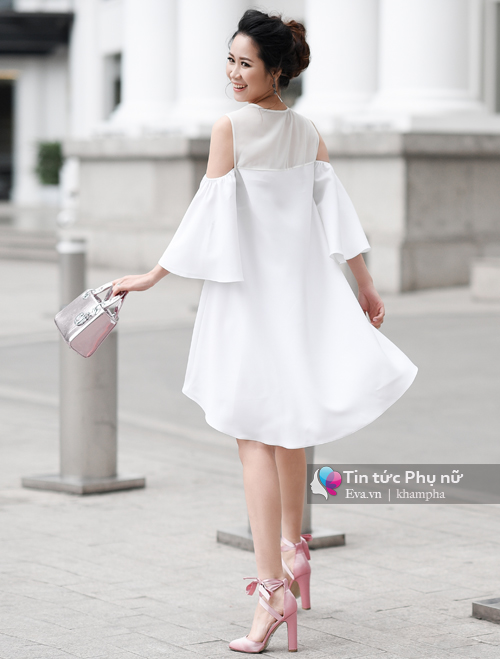 Dương Thùy Linh gợi ý 5 set đồ trắng sang chảnh ăn gian tuổi cho các mẹ bỉm sữa