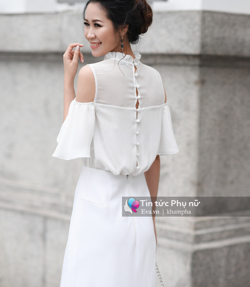 Dương Thùy Linh gợi ý 5 set đồ trắng sang chảnh ăn gian tuổi cho các mẹ bỉm sữa