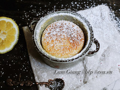 Tráng miệng tuyệt vời với bánh pudding chanh nướng thơm lừng