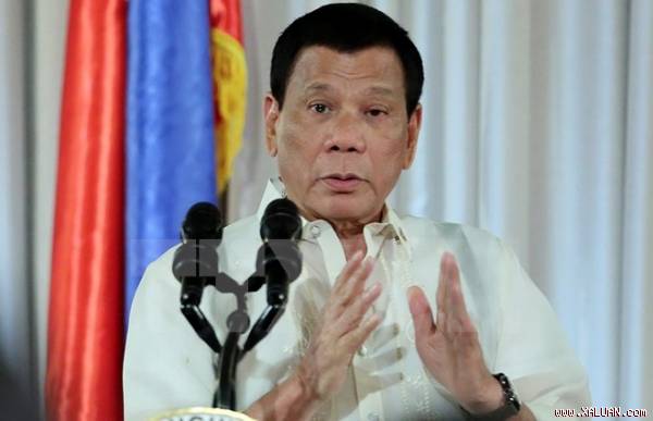 Tổng thống Philippines Rodrigo Duterte.